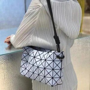 Bao Bao Issey Miyake Taupe Loop Messenger Bag